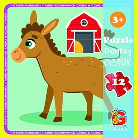 LA01 Пазли ТМ "G-Toys" із серії "Ферма", 12 ел. - 1 - smarttoys.com.ua
