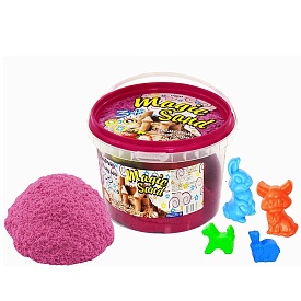 Magic sand рожевого кольору, з ароматом полуниці, у відрі 0,500 кг - 1 - smarttoys.com.ua