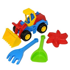 Бульдозер "Tech Truck" з набором для піску, Tigres - 1 - smarttoys.com.ua