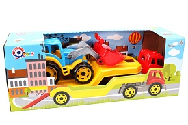 Іграшка "Автовоз з трактором ТехноК", арт. 3916 - 1 - smarttoys.com.ua