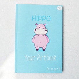 Блокнот TM Profiplan "Artbook hippo", А6 - 1 - smarttoys.com.ua