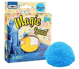 Magic sand блакитний з ароматом чорниці, з формочкою 0,150 кг, у кор-ці14см-11см-3,2см - 1 - smarttoys.com.ua