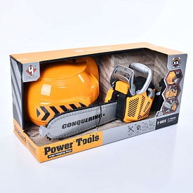 Бензопила T006 каска, муз., світло, бат., кор., 42-20,5-16,5 см. - 1 - smarttoys.com.ua