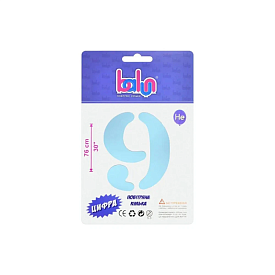 Фольгована кулька 30"   "Цифра 9" sugar blue - 1 - smarttoys.com.ua