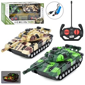 Танковий бій YSDY987-T8 радіокер., акум., USB, муз., світло, кор., 49-24-15 см. - 1 - smarttoys.com.ua