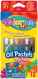 Олівці пастельні масляні 12 кол., в пласт.контейнері COLORINO - 1 - smarttoys.com.ua