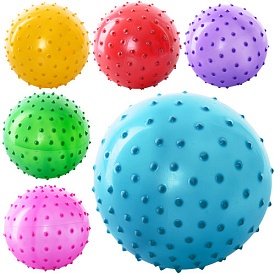 М'яч масажний MS 0021 3 " ПВХ 20 г, 6 кольорів, - 1 - smarttoys.com.ua