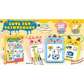 Дощечка для малювання 33027 маркери 5 шт., 3 види, кор., 21-31-3,5 см. - 1 - smarttoys.com.ua