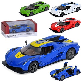 Машина KT5473WF  метал, інерція,1:36,відчиняються двері,гумові колеса,4 кольори,кор.16-7-7,5см - 1 - smarttoys.com.ua