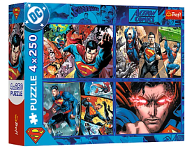 33400 Trefl Пазли "4x250"  Superman Сміливість Супермена - 1 - smarttoys.com.ua