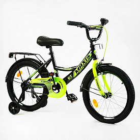 Велосипед 18" дюймів 2-х колісний "CORSO" MAXIS CL-18184 (1) ручне гальмо, дзвіночок, додаткові колеса, ЗІБРАНИЙ НА 75%, в коробці - 1 - smarttoys.com.ua