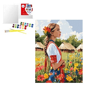 Набір для розпису по номерах "Гарна українка" 30х40cm - 1 - smarttoys.com.ua