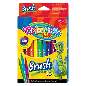 Фломастери пензелкові 10 кол.COLORINO /12/ - 1 - smarttoys.com.ua