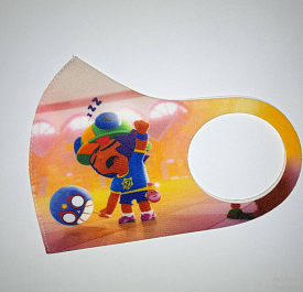 Маска Pitta Print S Brawl Stars Story Сладкоежка Сэнди																						 - 1 - smarttoys.com.ua