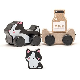 Дерев’яна іграшка "Веселі кошенята" - 1 - smarttoys.com.ua