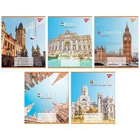 А5/36 кл. Yes Greatest cityes, зошит для записів - 1 - smarttoys.com.ua