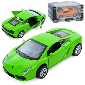 Машина AS-3035  АвтоСвіт,Lamborghini,мет.,інерц.,відчин.двері,гум.колеса,2кольори,кор.,14,5-7-6,5см. - 1 - smarttoys.com.ua