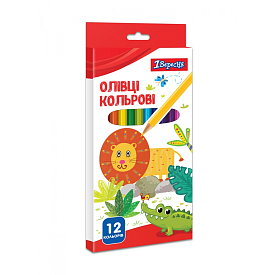 Олівці 1 Вересня 12 кол. Zoo Land - 1 - smarttoys.com.ua