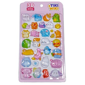 Набір 3D-наліпок TIKI WIKI серії "Crystal" – ТІКІ МИЛІ ТВАРИНКИ - 1 - smarttoys.com.ua