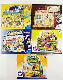 Пазли 45 елементів, 40*30 см, 4 вида - 1 - smarttoys.com.ua