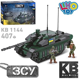 Конструктор KB 1144 військовий, танк, Challenger 2, фігурки, 407 дет., кор., 32-22-6 см. - 1 - smarttoys.com.ua