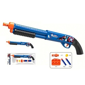 Рушниця 1118-1 (72шт) AV/CA, 52см, 3в1 (м'які кулі 6шт, м'які кулі-присоски 6шт, м'які кульки 8шт), у пакеті, 15-59-6см - 1 - smarttoys.com.ua