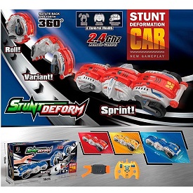 Машинка QX005Z радіокер.2,4G,акум.,2пульти(1-браслет),трюкова,реагує на руку,USB,3 кольори,муз.,кор. - 1 - smarttoys.com.ua