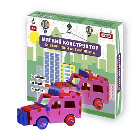 М'який конструктор 6104 "Автомобіль-джип" (рос.), в кор-ці 25,5см-19,5см-3см - 1 - smarttoys.com.ua