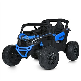 Джип M 5099EBLR-4(24V) 2,4G (радіокер.), 4 мотори 200W, 1 акум.24V7AH, EVA, шкiра, синій. - 1 - smarttoys.com.ua