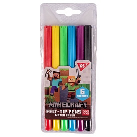 Фломастери Yes 6 кольорів "Minecraft" - 1 - smarttoys.com.ua