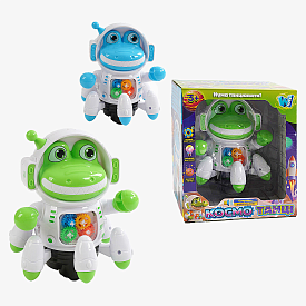 Робот музичний 86838 (36/2) "WToys", ОЗВУЧУВАННЯ УКРАЇНСЬКОЮ МОВОЮ, 2 пісеньки, підсвічування, рухливі елементи, колесо вільного ходу, в коробці - 1 - smarttoys.com.ua