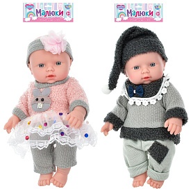 Пупс 525-V 2 види, кул., 19-40-9 см. - 1 - smarttoys.com.ua