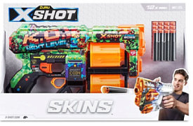 Швидкострільний бластер X-SHOT Skins Dread К.О. (12 патронів), 36517B - 1 - smarttoys.com.ua
