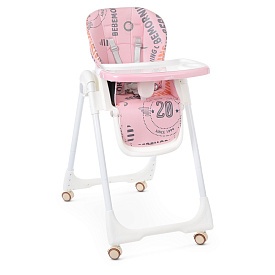 Стільчик M 5673-8 для годування, 5-ти точ., екошкіра, рожевий. - 1 - smarttoys.com.ua