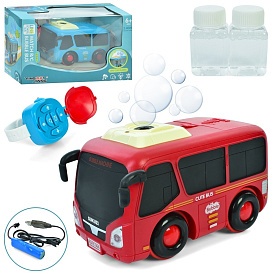 Автобус YJ-065 радіокер.2,4G(пульт-браслет),акум.,мильні бульбашки-2запаски,USB,2кольори,світло,кор. - 1 - smarttoys.com.ua