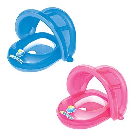 Плотик BW 34091 надув., захист від сонця, 80-85 см., кор. - 1 - smarttoys.com.ua