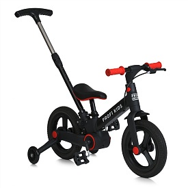 Велосипед-трансформер PROFI KIDS 12 д. MB 1021-1 3в1,2колеса,гума(антипрокол),стал.рама,кермо,чорн. - 1 - smarttoys.com.ua