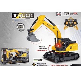 Екскаватор XM-6891L радіокер. 2,4G, світло, гусеничний,ковш-метал (рухливий),USB,кор.,30,5-16,5-11см - 1 - smarttoys.com.ua