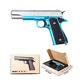 Пістолет 1911C пластикові кулі, мет.+пласт., кор., 26-17-4 см. - 1 - smarttoys.com.ua