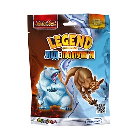 Стретч-іграшка у вигляді тварини серії "LEGEND OF ANIMALS МАКСІ" – ЛІД І ПОЛУМ’Я (у диспл.) - 1 - smarttoys.com.ua
